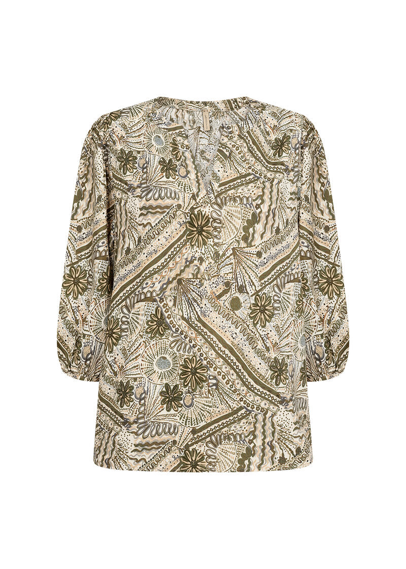 Fantana Blouse Women Olive Combi Soyaconcept