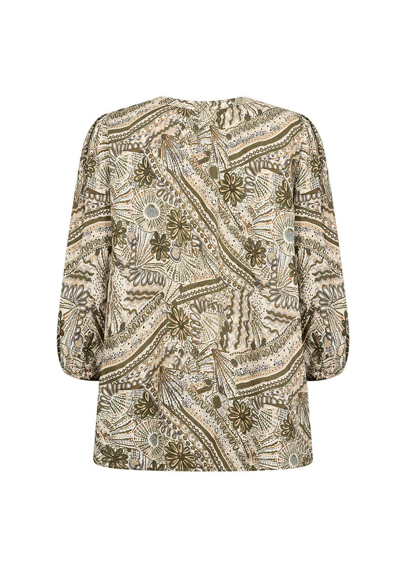 Fantana Blouse Women Olive Combi Soyaconcept