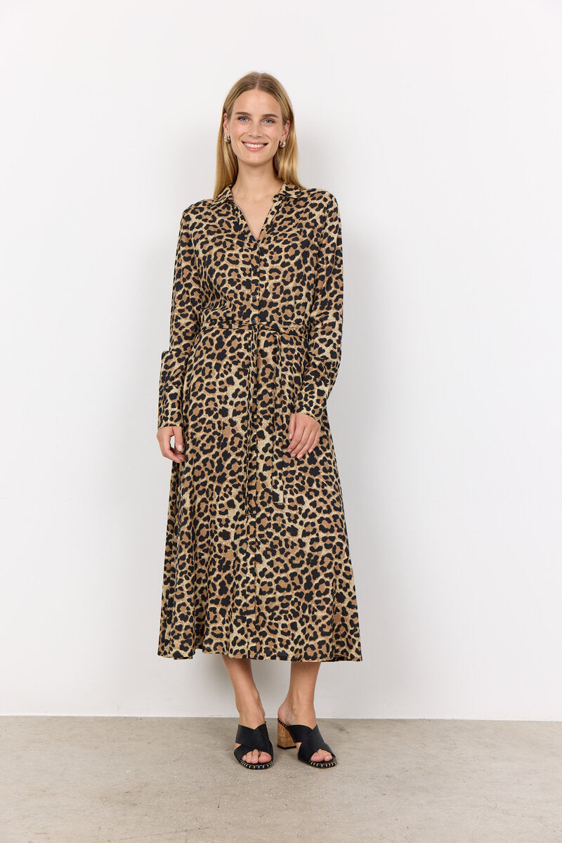 Flavia 2 Dress Women Black Combi Soyaconcept