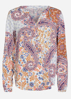Gacia Blus Dam Dark Coral Combi - Soyaconcept