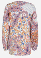 Gacia Blus Dam Dark Coral Combi - Soyaconcept