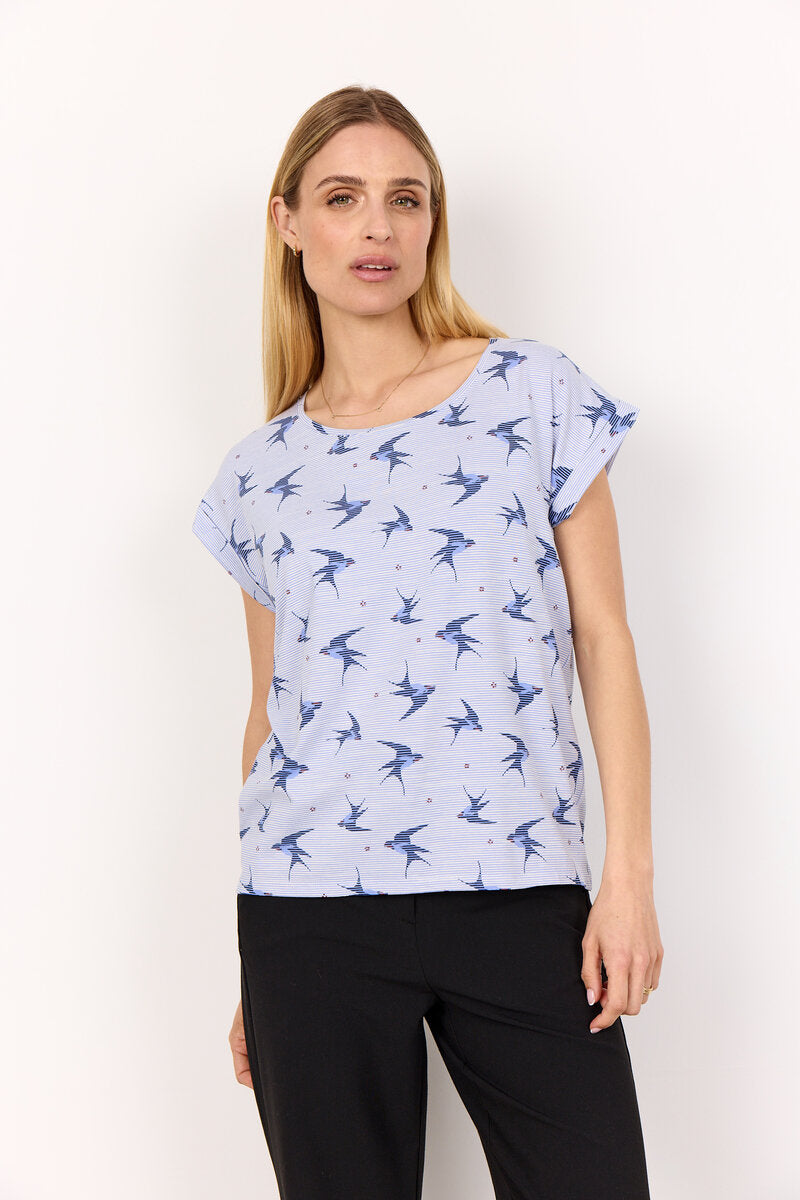Galina 62 T-Shirt Women Hydrangea Combi Soyaconcept