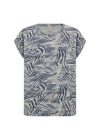Galina 66 T-shirt Women Estate Blue Combi Soyaconcept