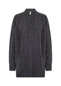 Gunna 13 Stickad Cardigan Dam Dark Earth Melange Soyaconcept