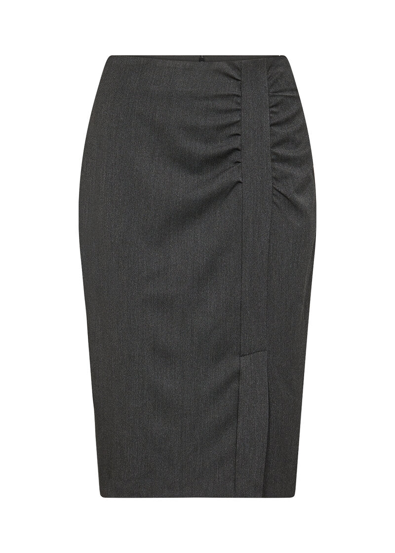 Honey Skirt Women Dark Grey Melange Soyaconcept