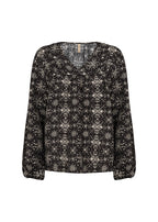 Iane Blus Dam Black Combi Soyaconcept