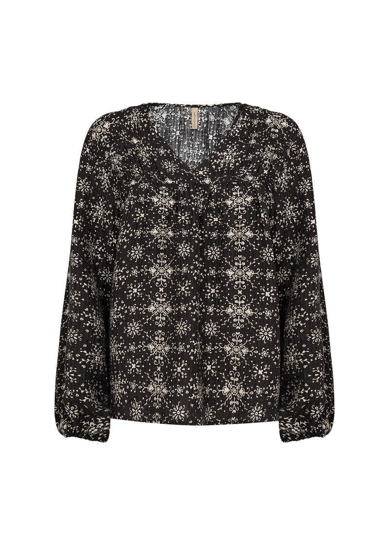 Iane Blus Dam Black Combi Soyaconcept