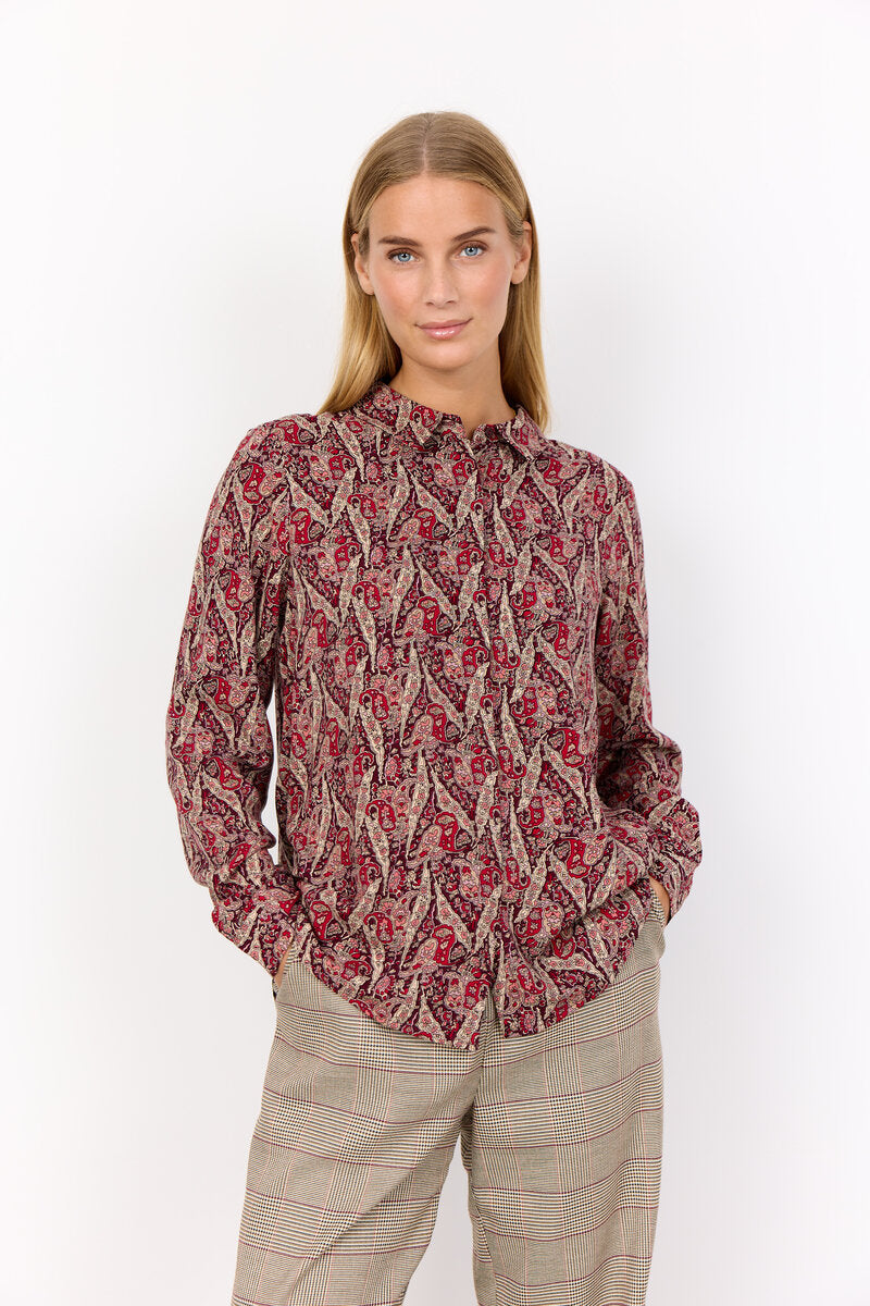 Ilya 2 Shirt Women Red Soyaconcept