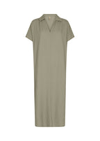 Ina Linen Dress Women Dusky Green Soyaconcept