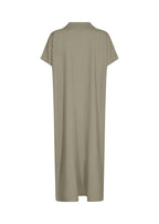 Ina Linen Dress Women Dusky Green Soyaconcept