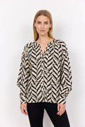 Inarose Blus Dam Black Combi Soyaconcept