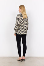 Inarose Blus Dam Black Combi Soyaconcept