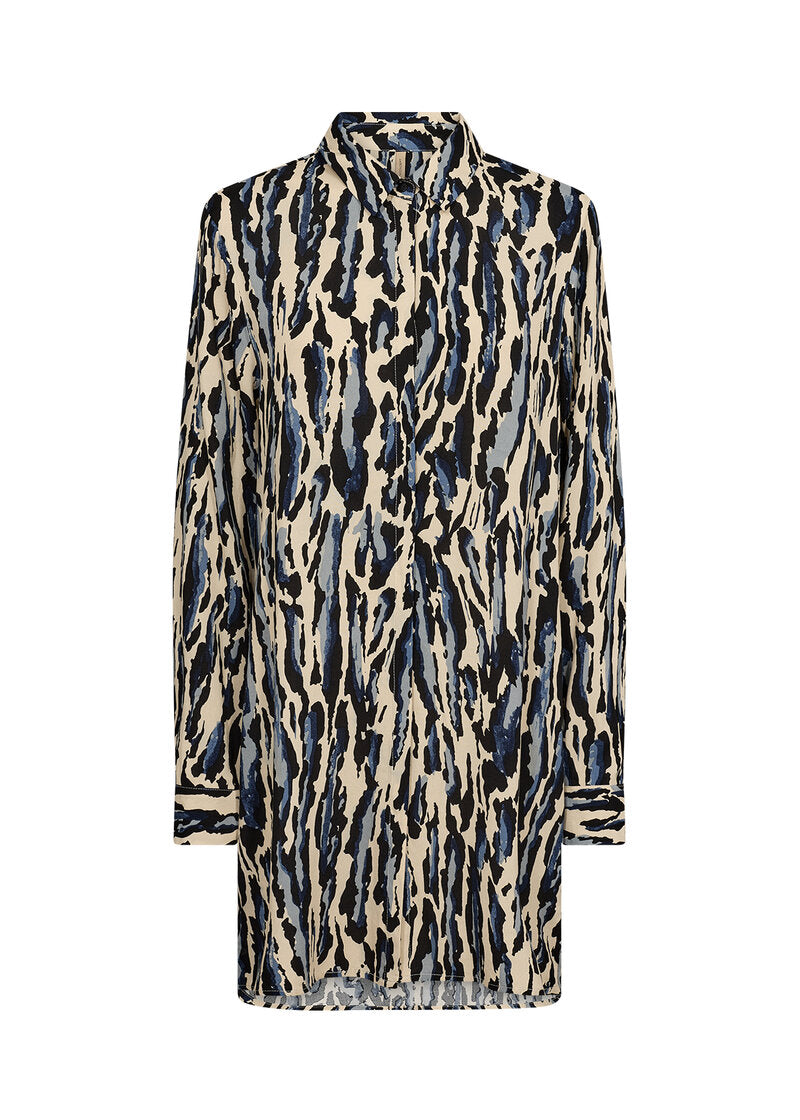 Iona Tunic Women's Blue Iris Combi Soyaconcept