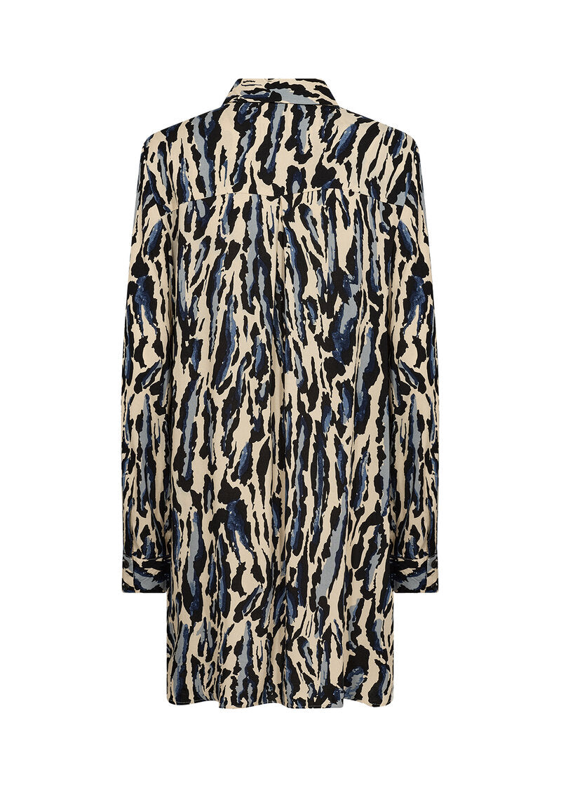 Iona Tunic Women's Blue Iris Combi Soyaconcept