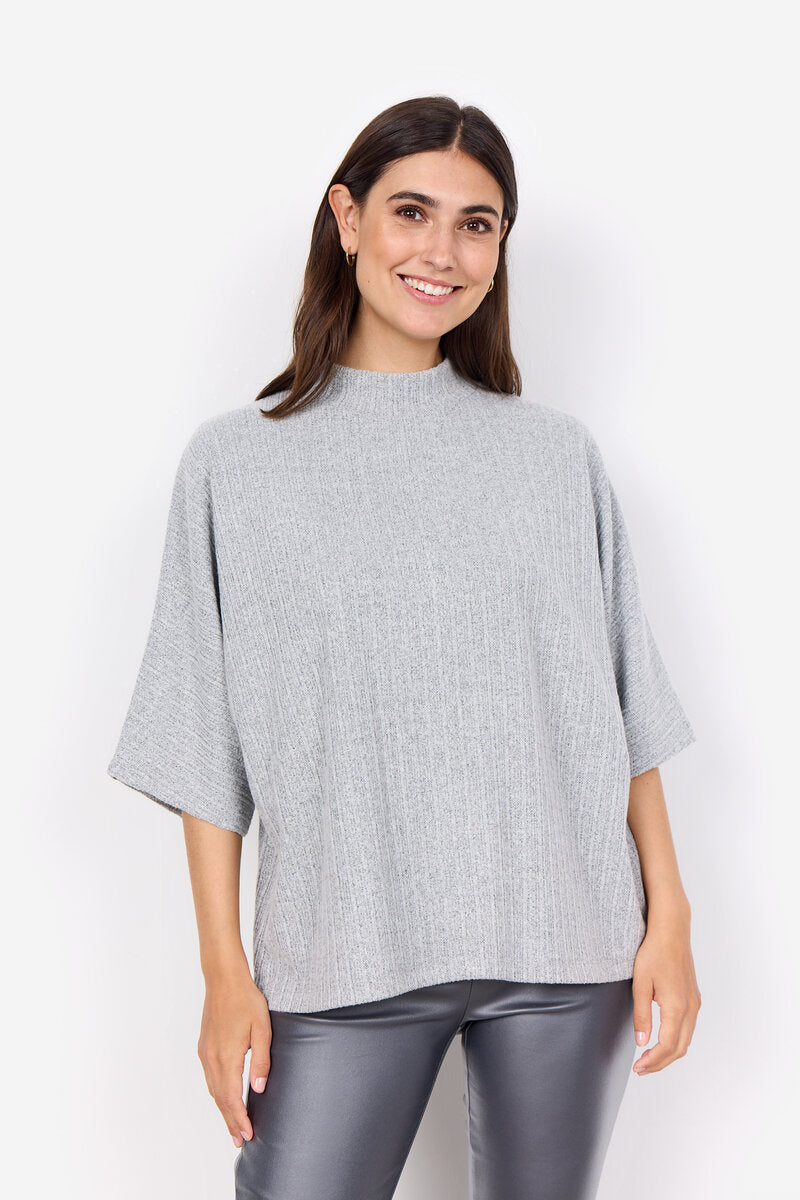 Isel Tröja Dam Light Grey Melange Soyaconcept