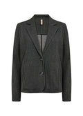Iva 3 Kavaj Dam Dk Grey Melange Combi Soyaconcept