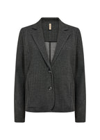Iva 3 Kavaj Dam Dk Grey Melange Combi Soyaconcept
