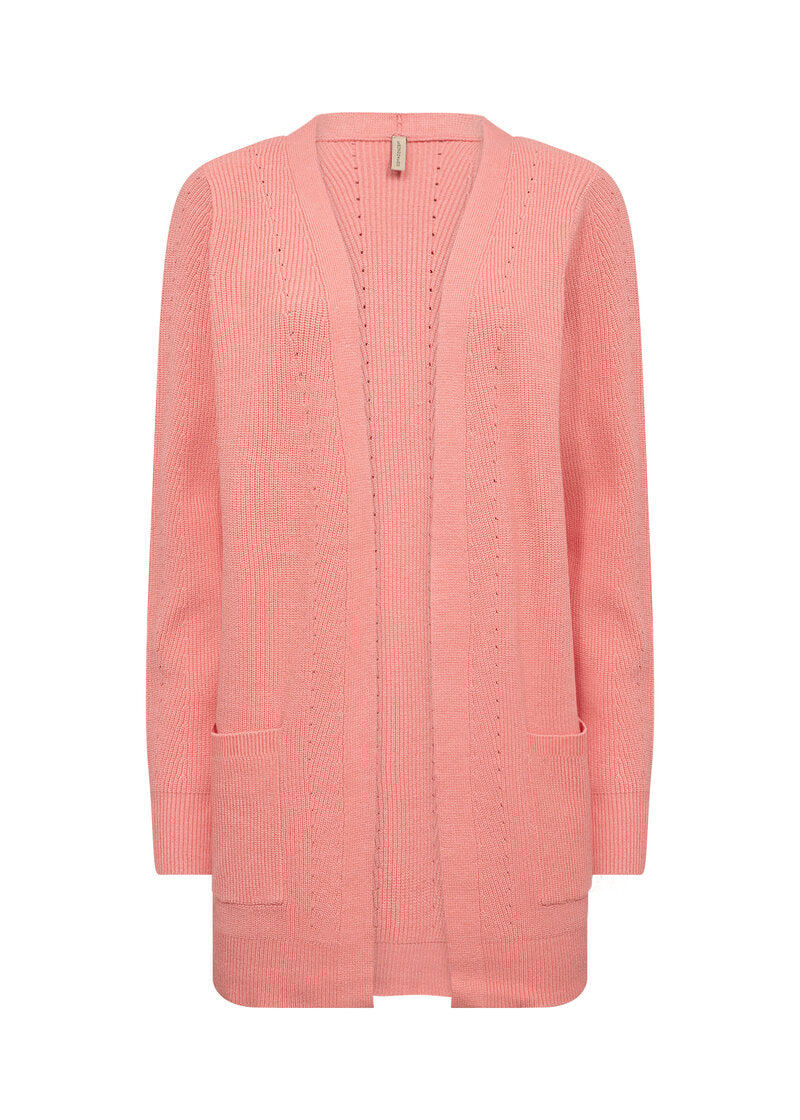 Kanita 13 Cardigan Dam Peach Pink Melange Soyaconcept