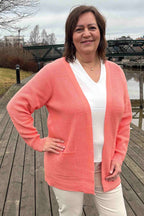 Kanita 13 Cardigan Women Peach Pink Melange Soyaconcept