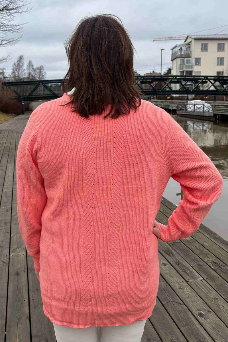 Kanita 13 Cardigan Women Peach Pink Melange Soyaconcept