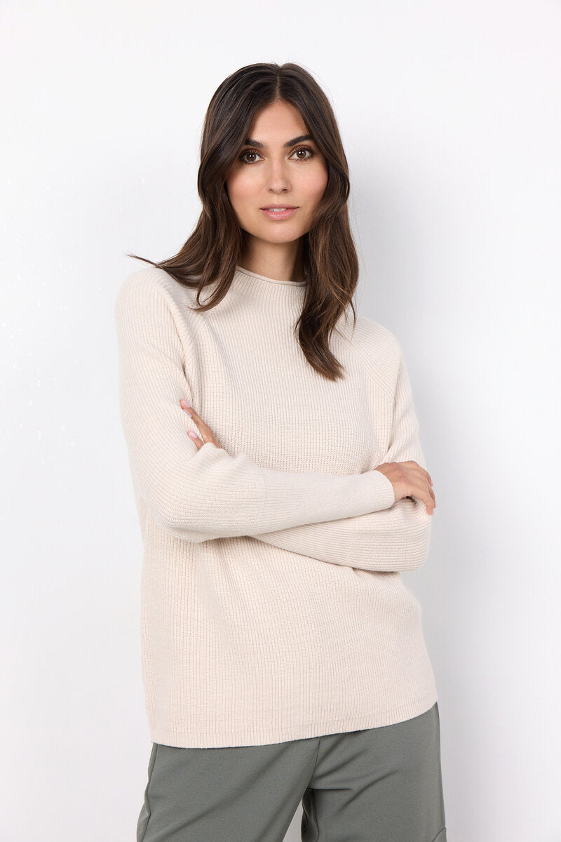 Kanita 4 Polo Women Cream Melange Soyaconcept