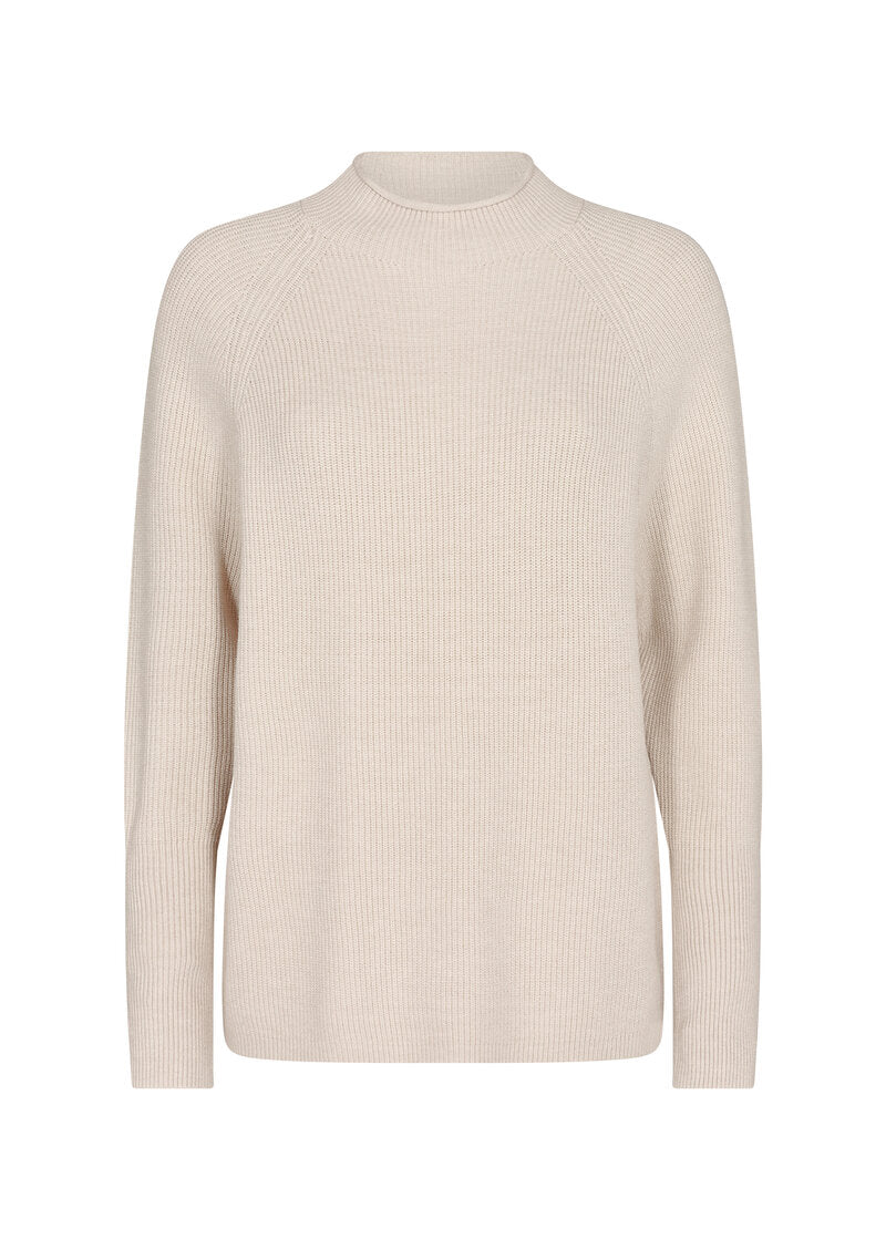 Kanita 4 Polo Women Cream Melange Soyaconcept