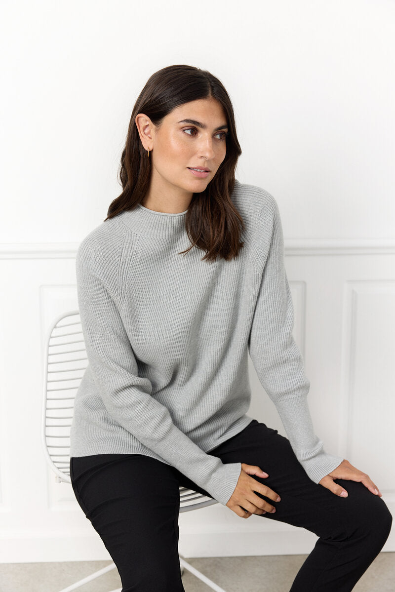 Kanita 4 Polo Dam Light Grey Melange Soyaconcept