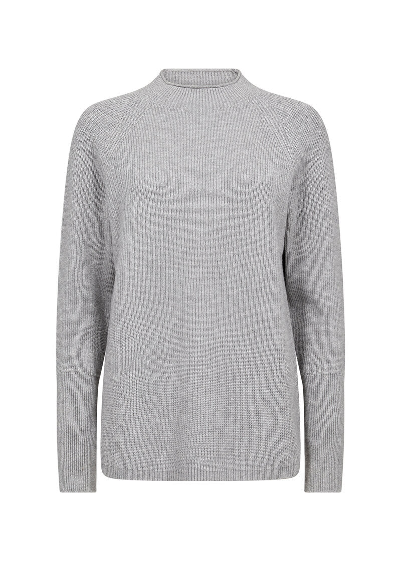 Kanita 4 Polo Dam Light Grey Melange Soyaconcept