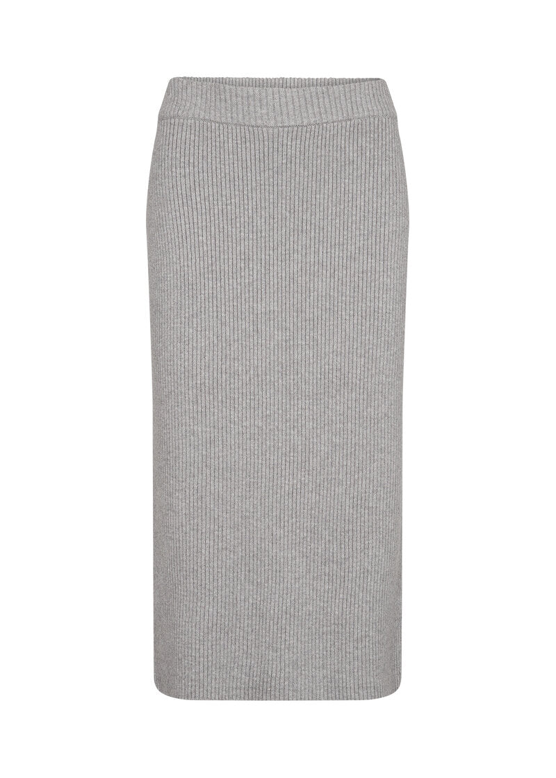 Kanita 9 Kjol Dam Light Grey Melange Soyaconcept