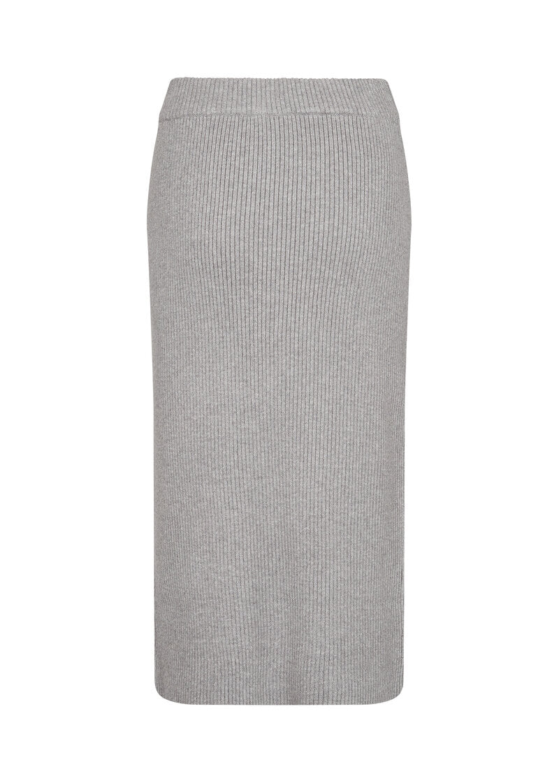 Kanita 9 Kjol Dam Light Grey Melange Soyaconcept