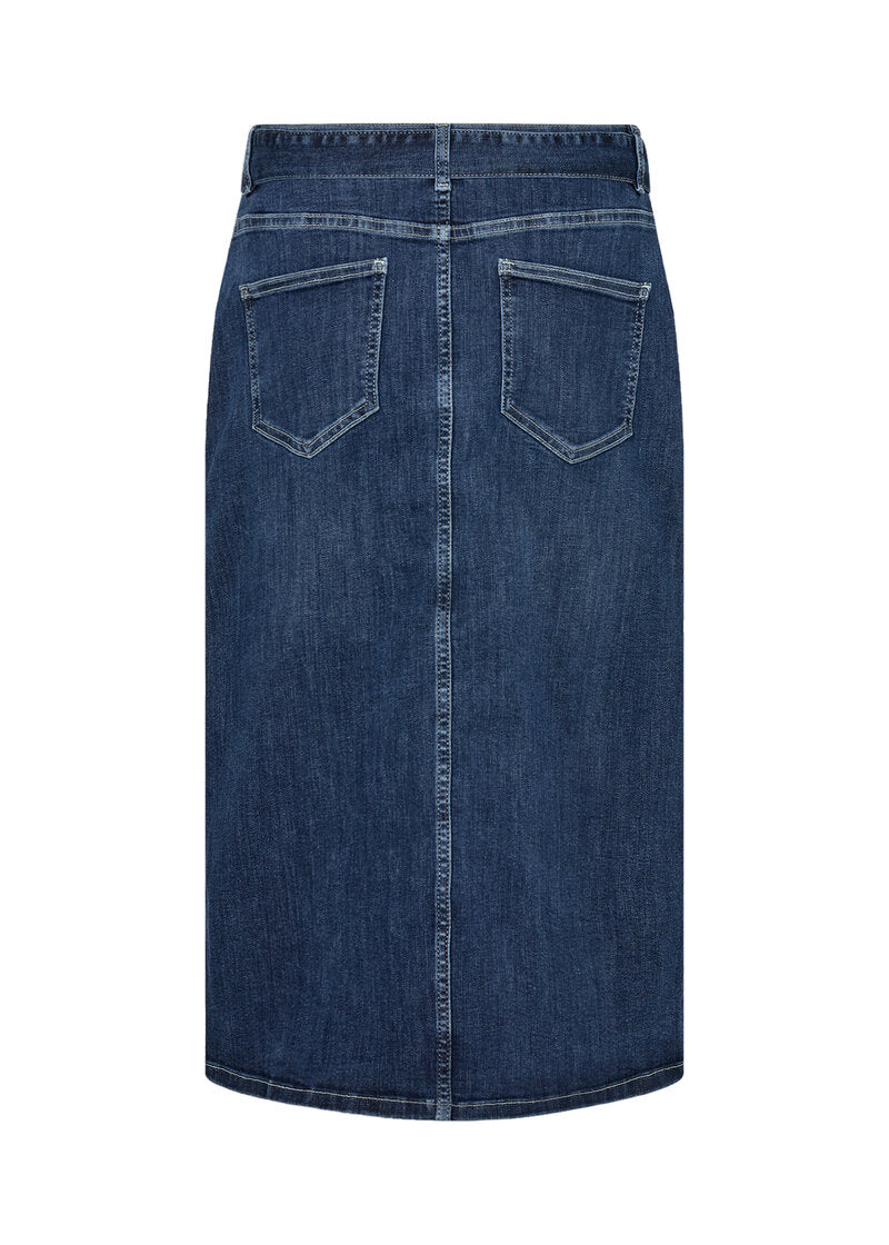 Kimberly Kjol Dam Dark Blue Denim Soyaconcept