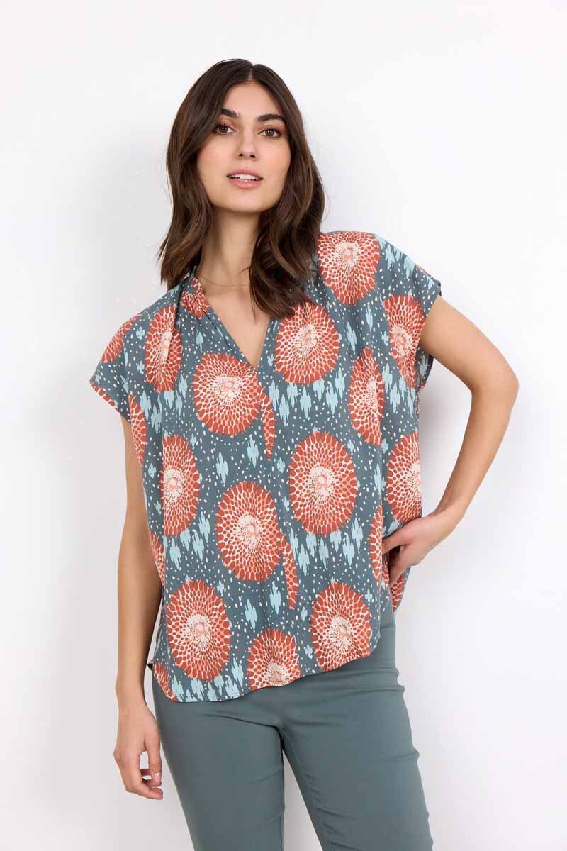 Leana 1 Topp Dam Dusty Red Combi Soyaconcept