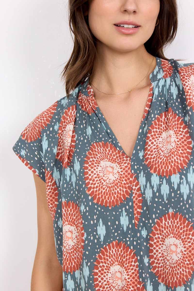 Leana 1 Topp Dam Dusty Red Combi Soyaconcept