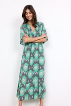 Leana 2 Dress Women Green Combi Soyaconcept