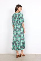 Leana 2 Dress Women Green Combi Soyaconcept