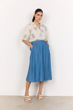 Liv 52 Kjol Dam Medium Blue Soyaconcept