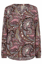 Manny 2 Blouse Women Berry Combi Soyaconcept