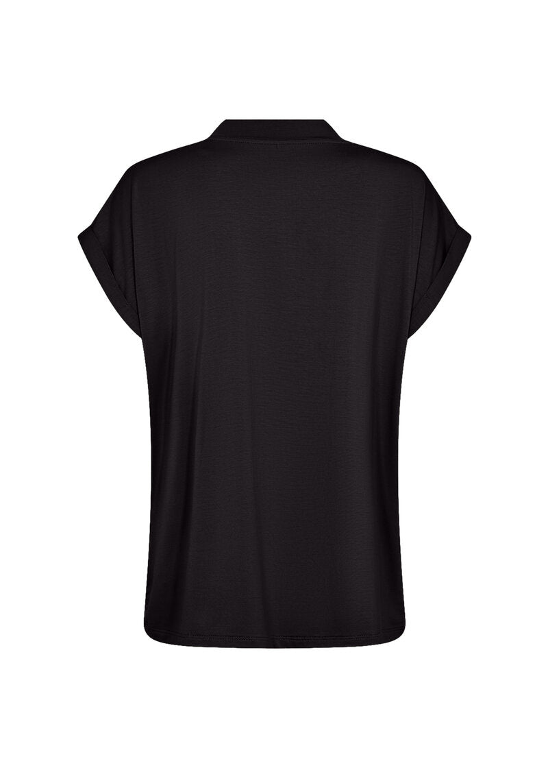 Marica 278 V-ringad T-shirt Dam Black Soyaconcept