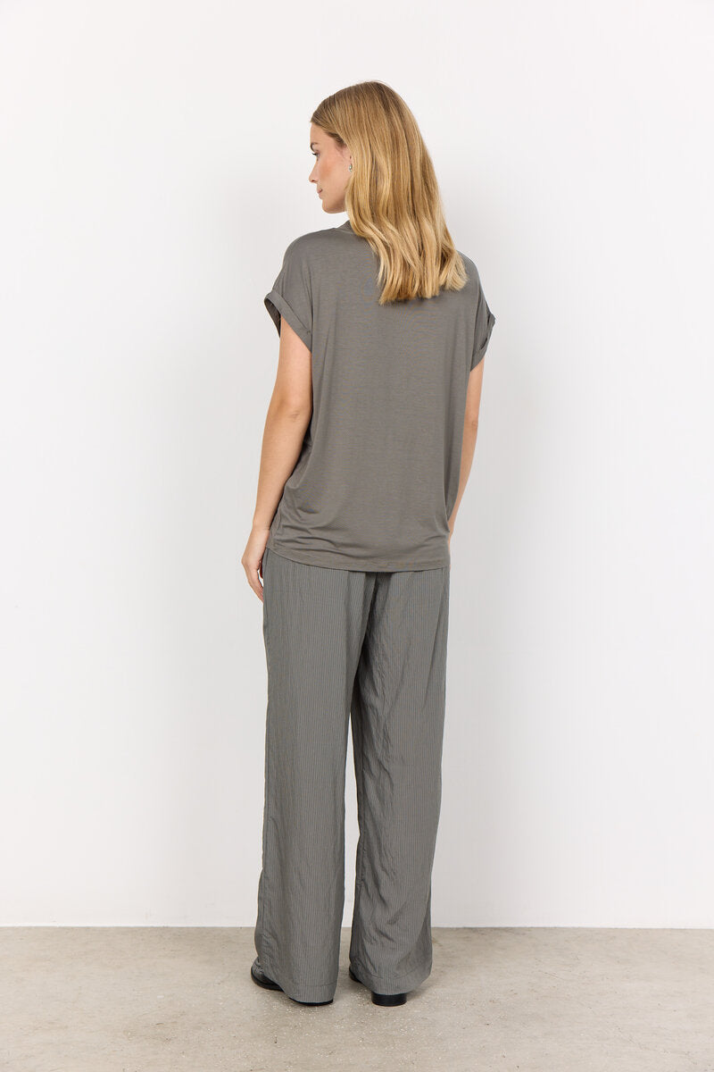 Marica 278 V-ringad T-shirt Dam Misty Soyaconcept