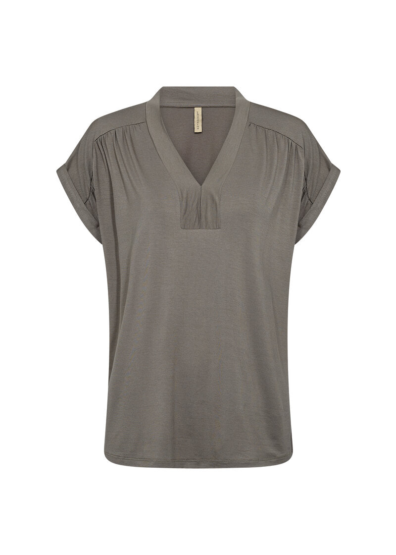 Marica 278 V-ringad T-shirt Dam Misty Soyaconcept