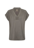 Marica 278 V-ringad T-shirt Dam Misty Soyaconcept