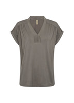 Marica 278 V-ringad T-shirt Dam Misty Soyaconcept