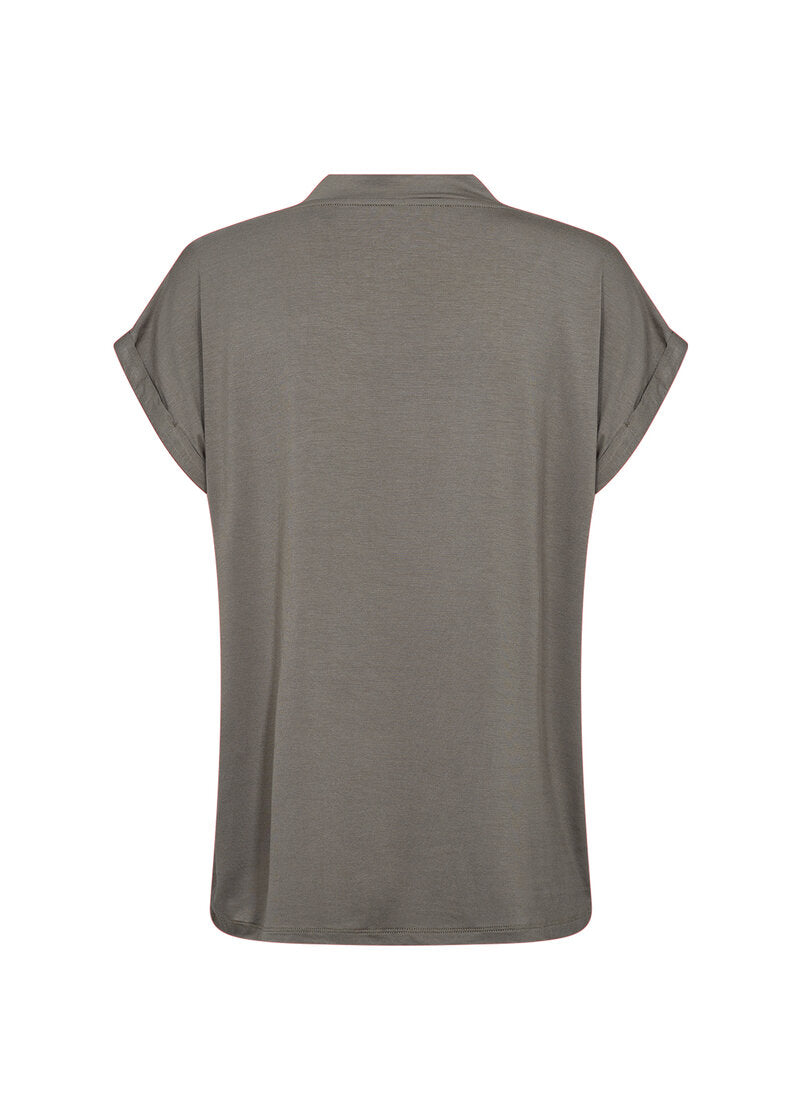 Marica 278 V-ringad T-shirt Dam Misty Soyaconcept