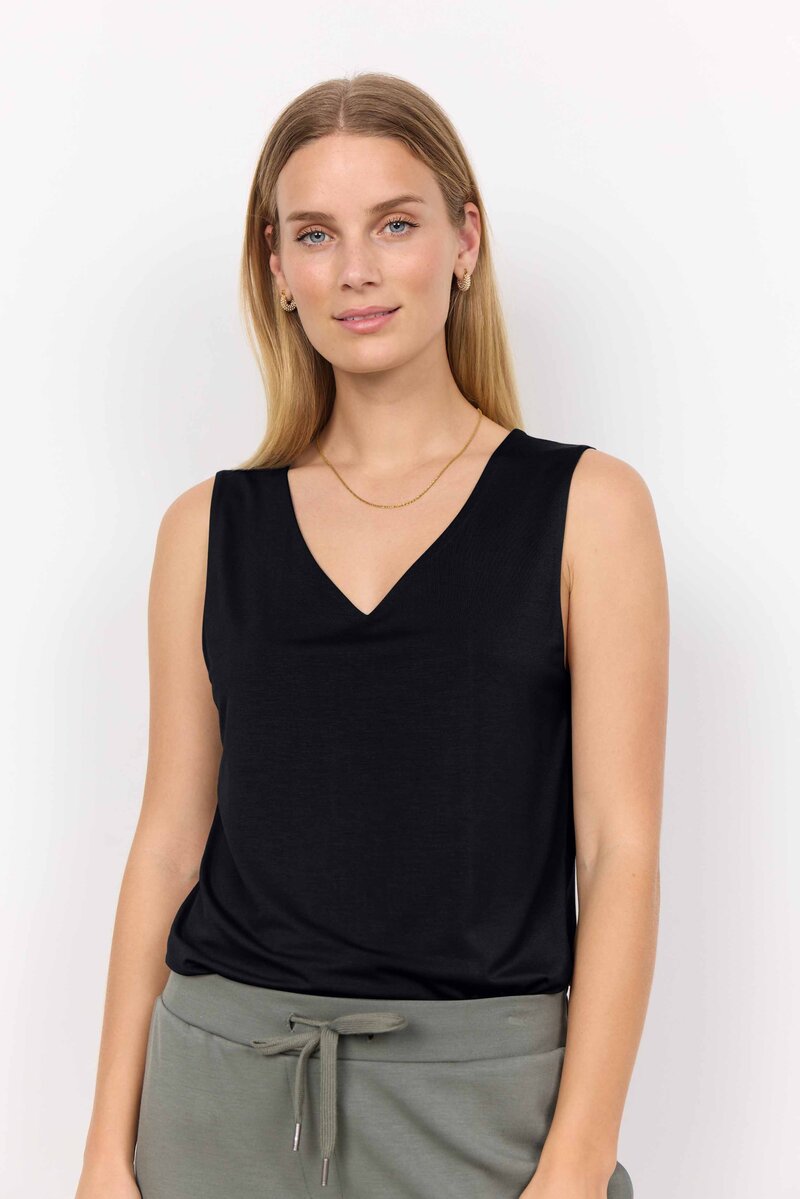Marica 283 V-neck Top Women Black Soyaconcept