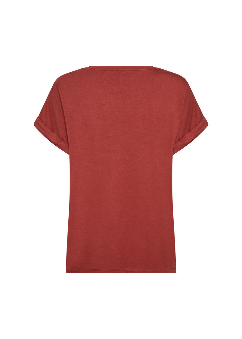 Marica 336 T-Shirt Dam Mineral Red Soyaconcept