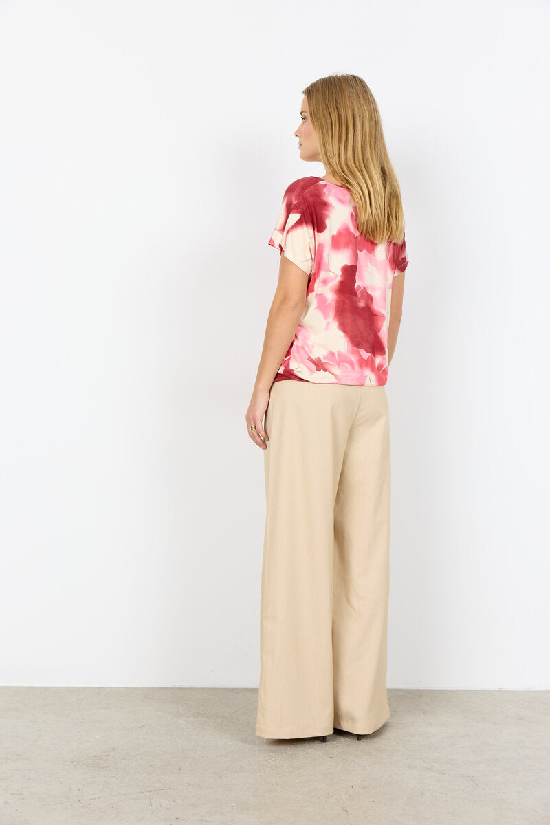 Marica 350 T-Shirt Dam Rapture Rose Combi Soyaconcept