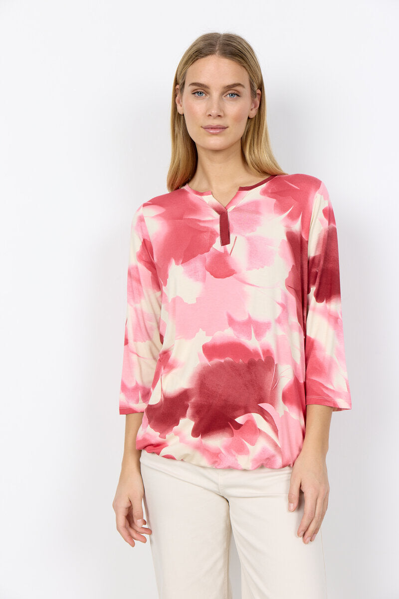 Marica 351 Blus Dam Rapture Rose Combi Soyaconcept