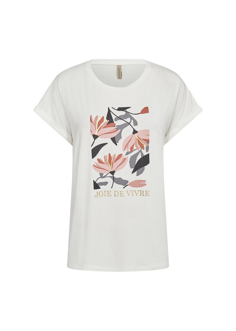Marica T-shirt m Tryck Dam Blush Soyaconcept