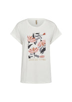 Marica T-shirt m Tryck Dam Blush Soyaconcept