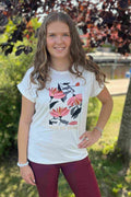 Marica T-shirt m Tryck Dam Blush Soyaconcept